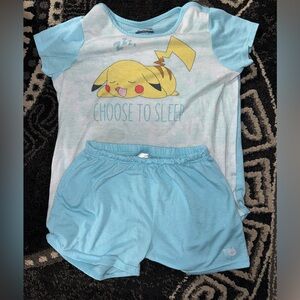 Pokomon girl pajamas 3 set